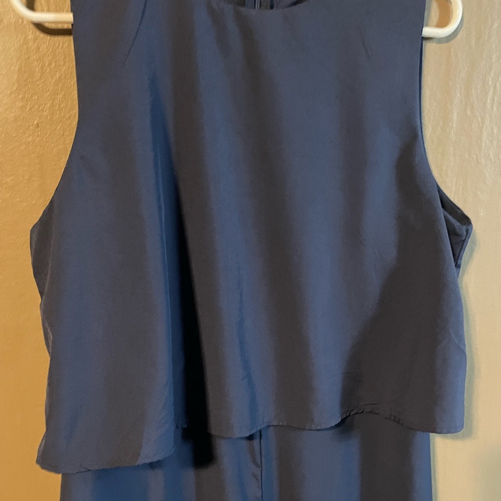 Brand new WOT navy blue wide leg jumpsuit